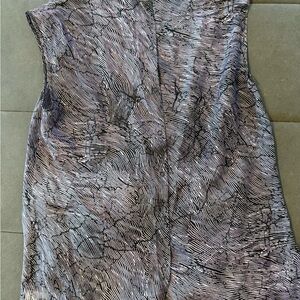 Theory Black and White Abstract Dress